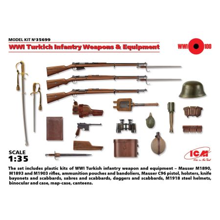 WWI Turkish Infantry Weapons & Equipment 1/35