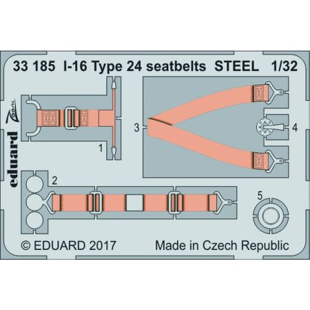 I-16 Type 24 Seatbets Steel 1/32