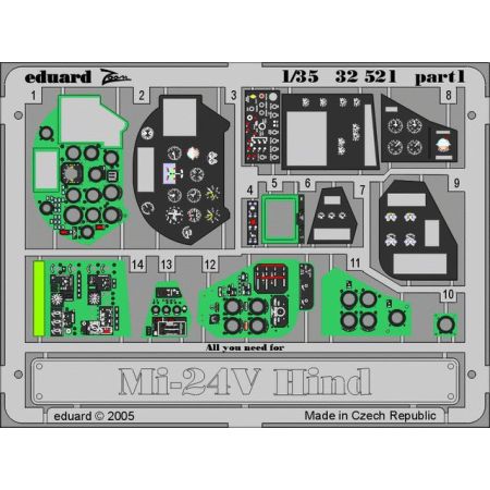 Mi-24V Hind Interior 1/35