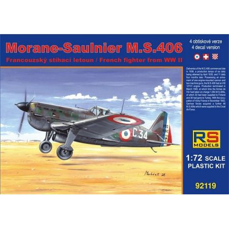 Morane Saulnier Ms.406 Naval/D-3800 1/72