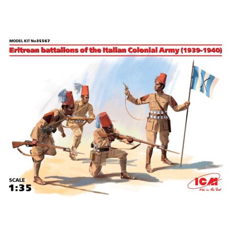 Icm 35567 - Eritrean battalions of the Italian Сolonial Army (1939-1940) 1/35
