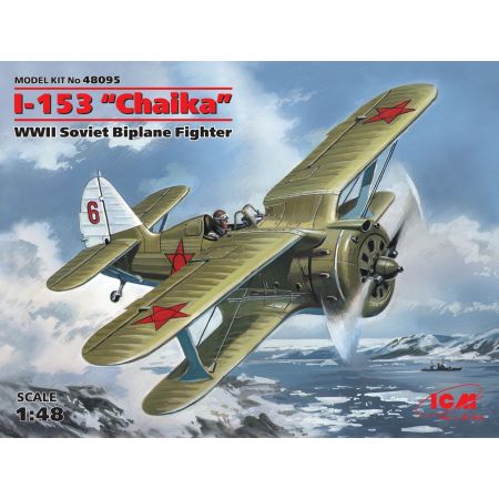 Icm 48095 - I-153 "Chaika", WWII Soviet Biplane Fighter 1/48