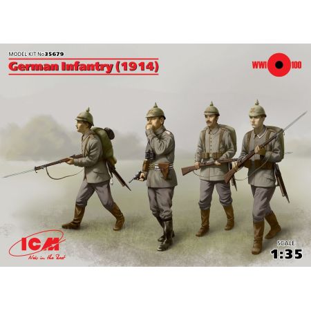 Icm 35679 - German Infantry 1914 4 figures 1/35