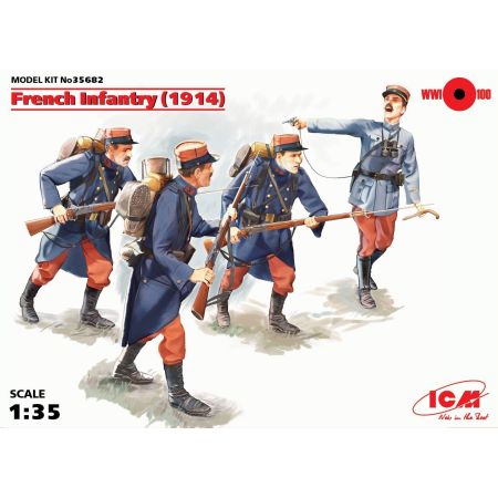 French Infantry (1914) (4 figures) 1/35