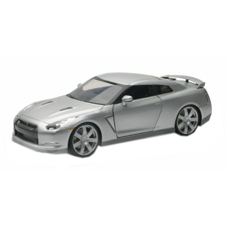 New Ray 71933 - NISSAN GT-R 2009 Coloris Gris Window Box Red 1/24