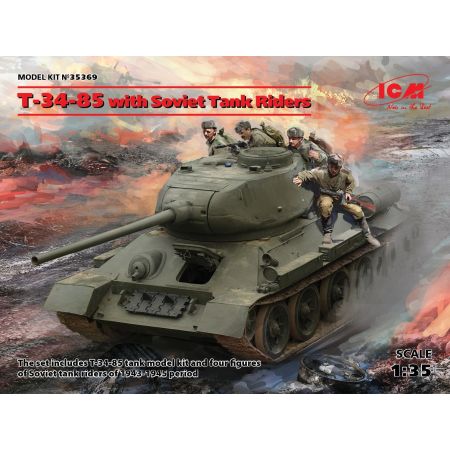 Т-34-85 WWII Soviet Medium Tank 1/35