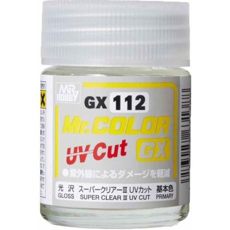 GX-112 - Mr. Color GX Super Clear III UV Cut Gloss (18ml)