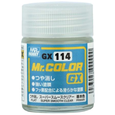 GX-114 Mr.Color GX Super Smooth Clear Flat (18ml)