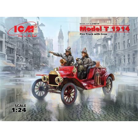 Model T 1914 Fire Truck with Crew 1/24