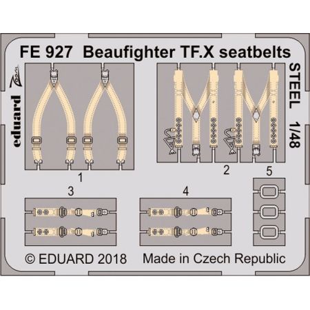 Beaufighter Tf.X Seatbelts Steel 1/48