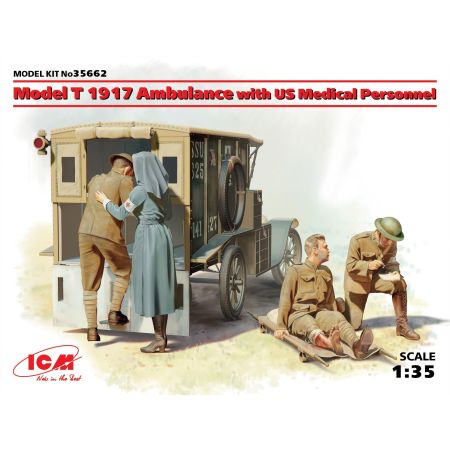 Model T 1917 Ambulance with US Medical Personnel 1/35