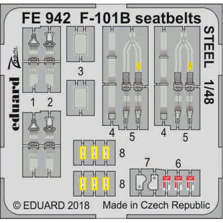 F-101b Seatbelts Steel 1/48