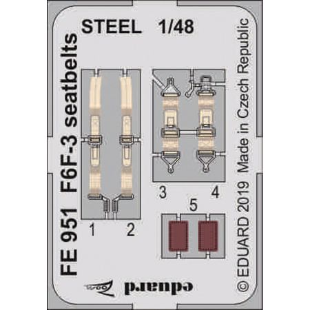 F6f-3 Seatbelts Steel 1/48