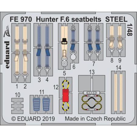 Hunter F.6 seatbelts 1/48