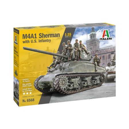 M4A1 SHERMAN avec Infanterie Américaine 1/35