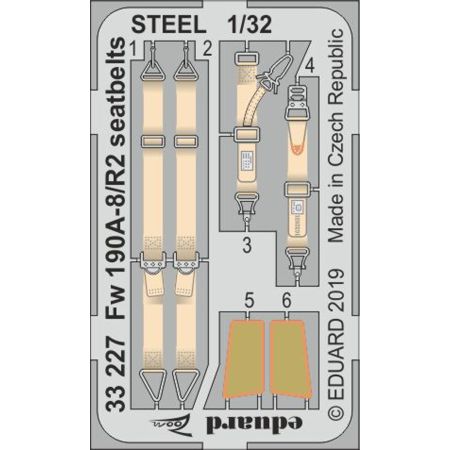 Fw 190A-8/R2 seatbelts Steel 1/32