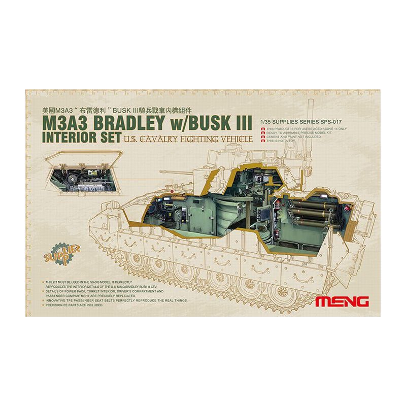 Meng SPS-017 - U.S.Cavalry Fighting Vehicle M3A3 InterS 1/35