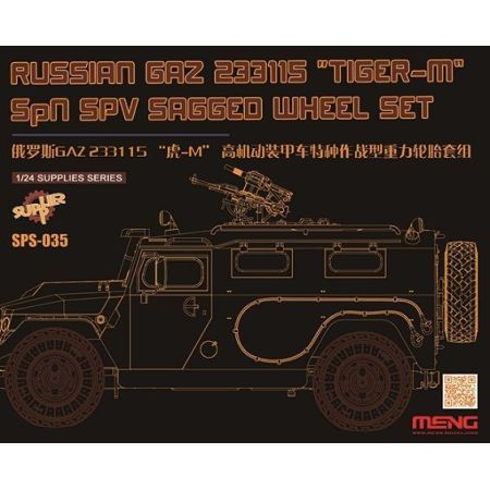 Russian GAZ 233115Tiger-MSPN SPV Saged wheel Set 1/35