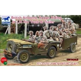Bronco Models 35169 British Airborne Troops Riding In 1/4Ton Truck 1/35