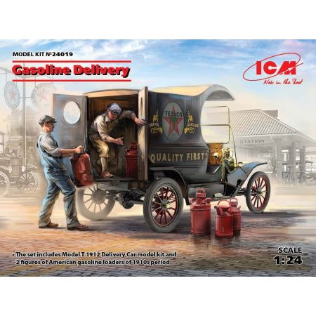Gasoline Delivery Model T 1912 Delivery Car with American Gasoline Loaders 1/24