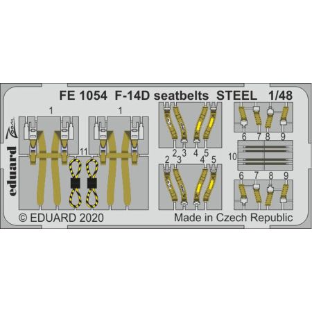 F-14D seatbelts STEEL 1/48