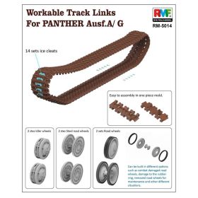 Workable Track Links for Panther A/G 1/35