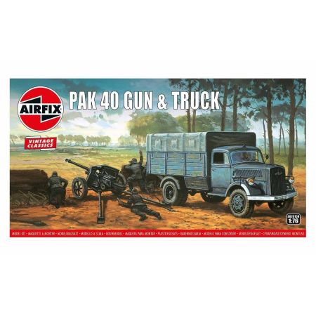 Pak 40 Gun & Track 1/76