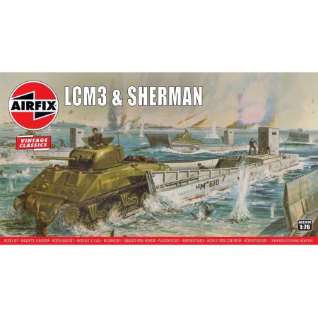 LCM3 & Sherman Tank 1/76