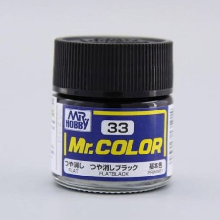 C-033 - Mr. Color (10 ml) Flat Black