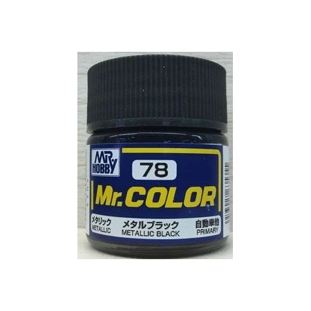 C-078 - Mr. Color (10 ml) Metal Black