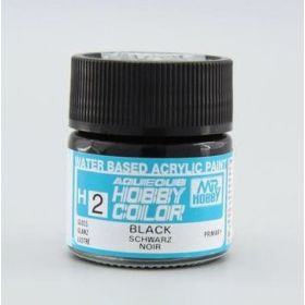 H-2 Aqueous Hobby Colors (10 ml) Black