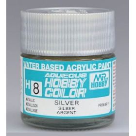 H-8 Aqueous Hobby Colors (10 ml) Sliver