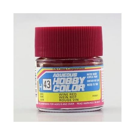 H-43 Aqueous Hobby Colors (10 ml) Wine Red