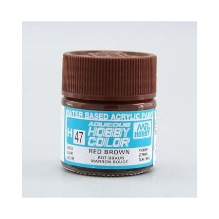H-47 Aqueous Hobby Colors (10 ml) Red Brown