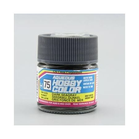 H-75 Aqueous Hobby Colors (10 ml) Dark Seagray