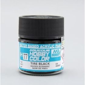 H-077 - Aqueous Hobby Colors (10 ml) Tire Black