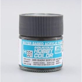H-331 - Aqueous Hobby Colors (10 ml) Dark Seagray BS381C/638