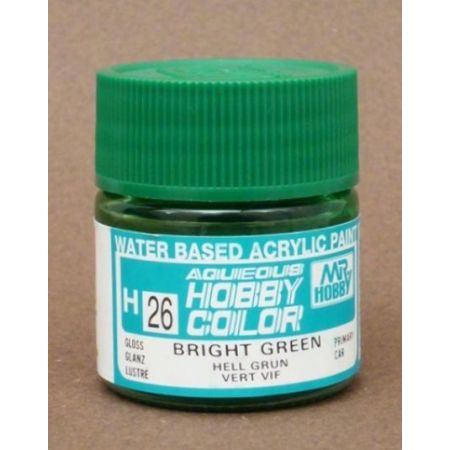 H-26 Aqueous Hobby Colors (10 ml) Brigth Green