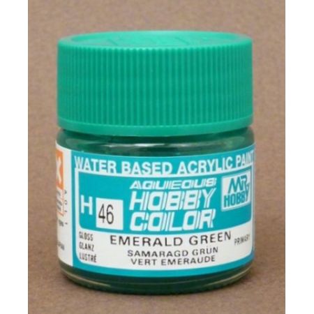 H-46 Aqueous Hobby Colors (10 ml) Emerald Green