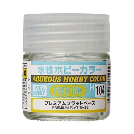 H-104 Aqueous Hobby Colors (10 ml) Premium Flat Base