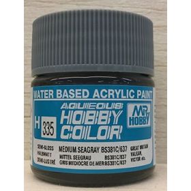 H-335 - Aqueous Hobby Colors (10 ml) Medium Seagray BS381C/637