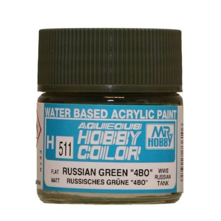 H-511Aqueous Hobby Colors (10 ml) Russian Green 