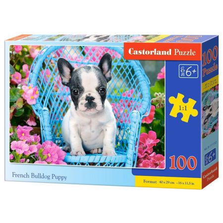 FRENCH BULLDOG PUPPY PUZZLE 100 PIECES