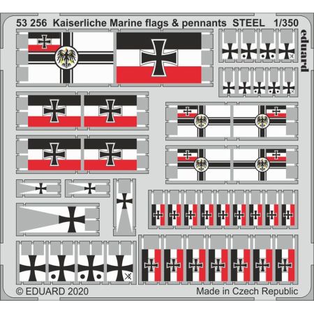 Kaiserlische Marine flags & pennants Steel 1/350