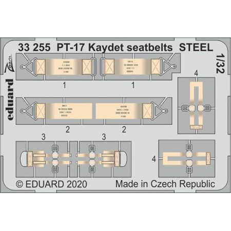 PT-17 Kaydet seatbelts Steel 1/32
