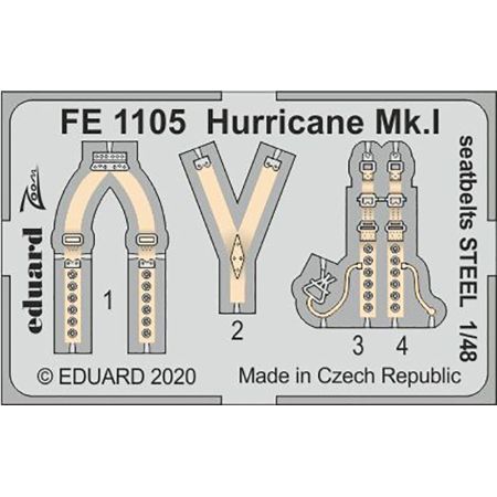 Hurricane Mk.I seatbelts Steel 1/48