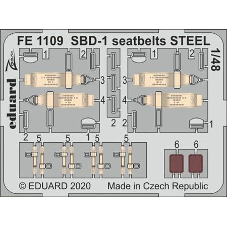 SBD-1 seatbelts Steel 1/48