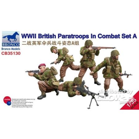 WWII British Paratroops in Combat Set A 1/35