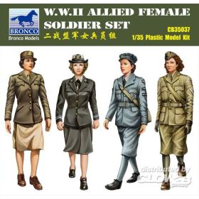 W.W.II Allied Female Soldier Set 1/35
