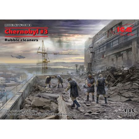 Chernobyl3. Rubble cleaners 5 figures 1/35
